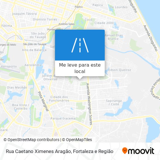 Rua Caetano Ximenes Aragão mapa