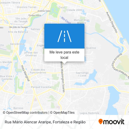 Rua Mário Alencar Araripe mapa
