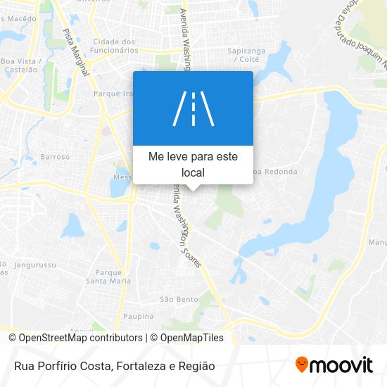 Rua Porfírio Costa mapa