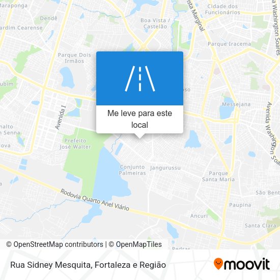 Rua Sidney Mesquita mapa