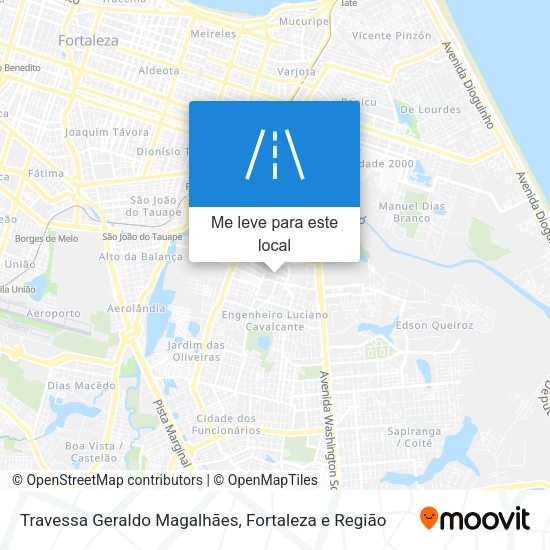 Travessa Geraldo Magalhães mapa