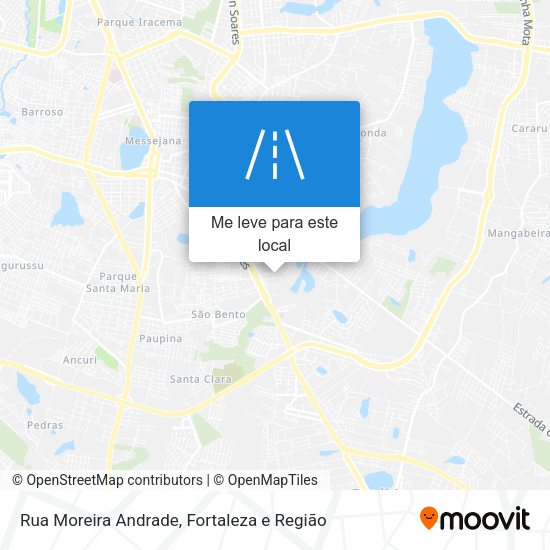 Rua Moreira Andrade mapa