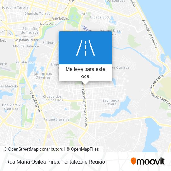 Rua Maria Osilea Pires mapa