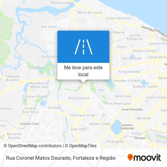 Rua Coronel Matos Dourado mapa