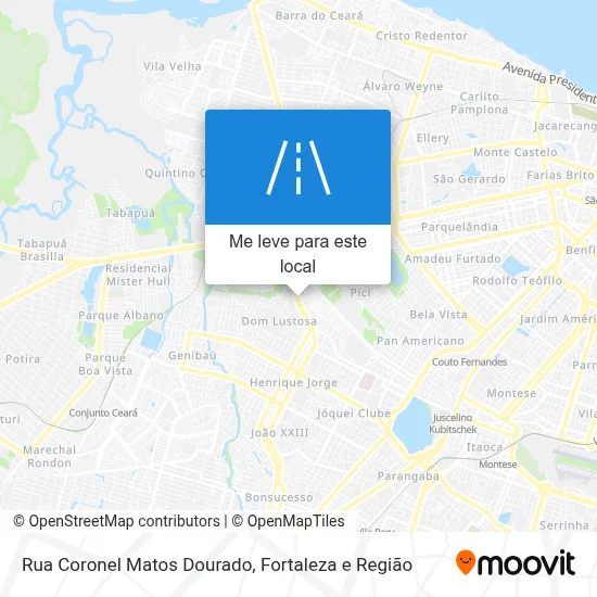 Rua Coronel Matos Dourado mapa