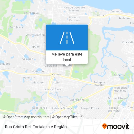 Rua Cristo Rei mapa