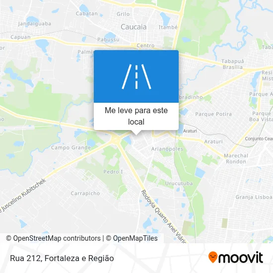 Rua 212 mapa