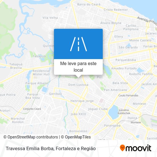 Travessa Emília Borba mapa