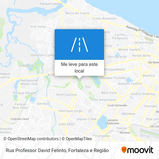 Rua Professor David Felinto mapa