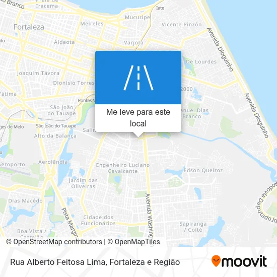 Rua Alberto Feitosa Lima mapa