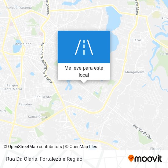 Rua Da Olaria mapa