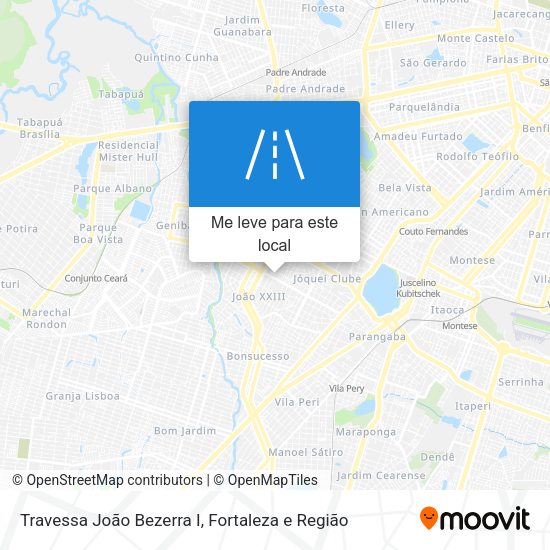 Travessa João Bezerra I mapa