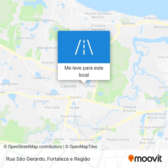 Rua São Gerardo mapa