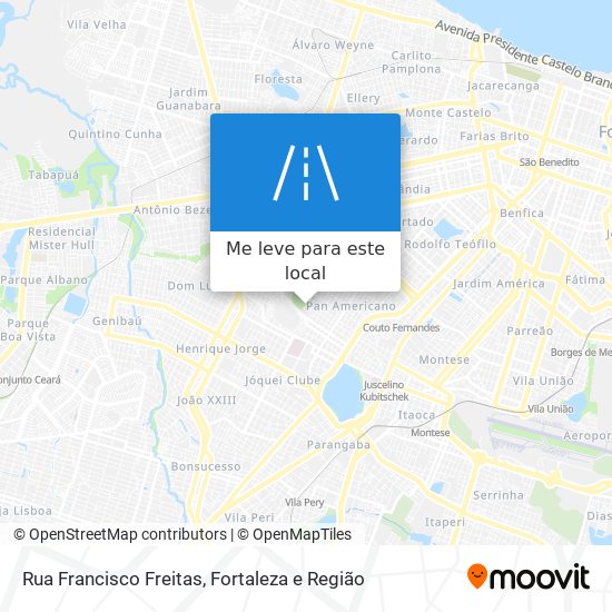 Rua Francisco Freitas mapa