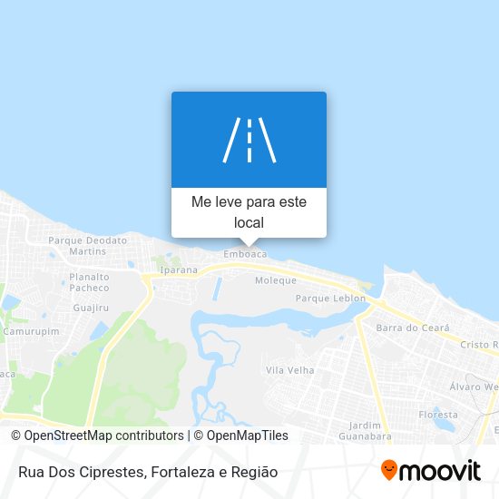 Rua Dos Ciprestes mapa