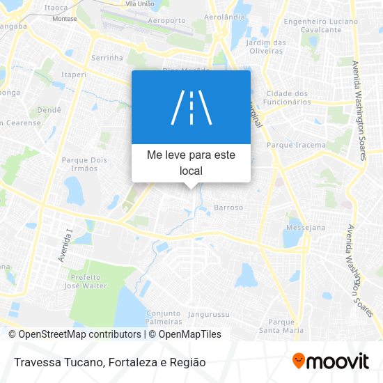 Travessa Tucano mapa