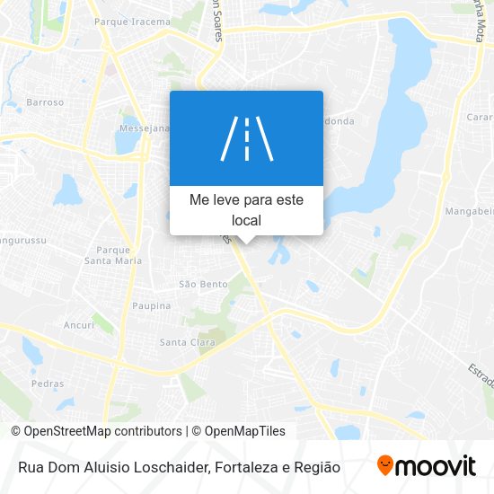 Rua Dom Aluisio Loschaider mapa