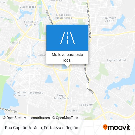 Rua Capitão Afrânio mapa