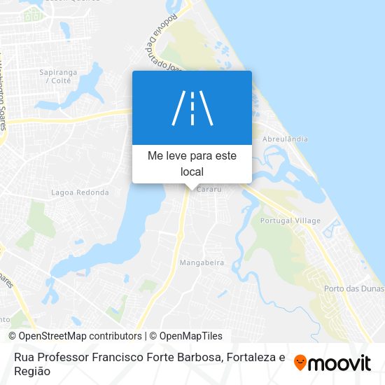 Rua Professor Francisco Forte Barbosa mapa