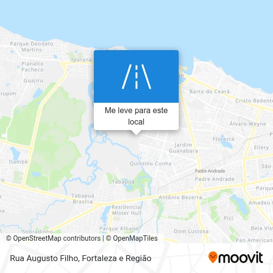Rua Augusto Filho mapa