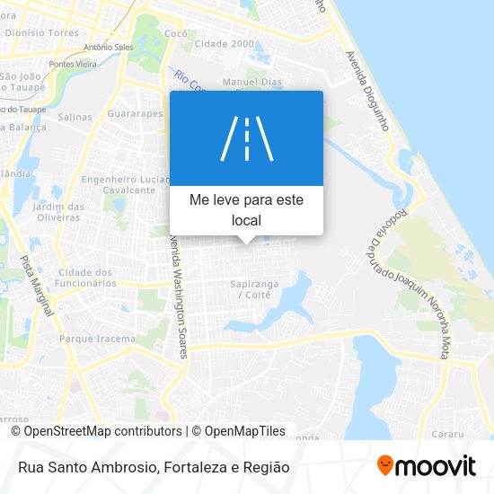 Rua Santo Ambrosio mapa