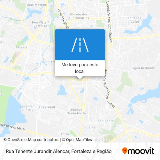 Rua Tenente Jurandir Alencar mapa