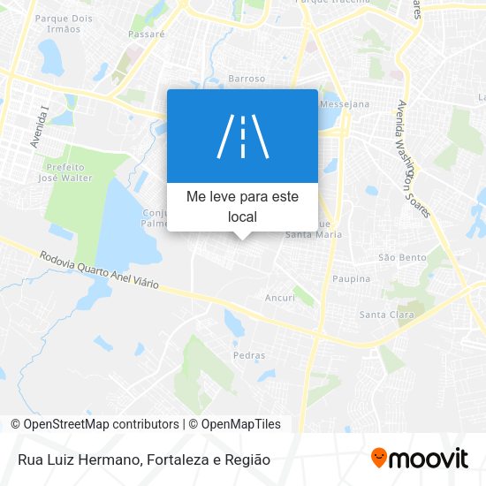 Rua Luiz Hermano mapa