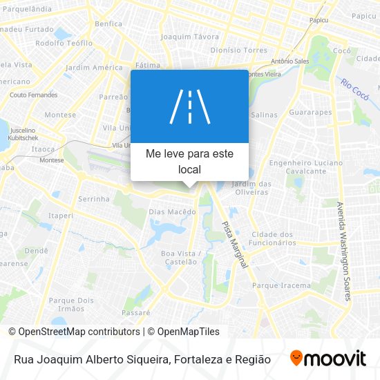 Rua Joaquim Alberto Siqueira mapa