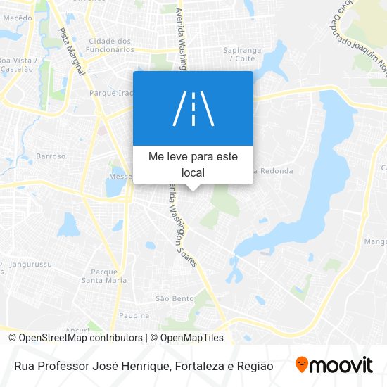 Rua Professor José Henrique mapa