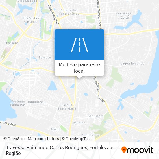 Travessa Raimundo Carlos Rodrigues mapa