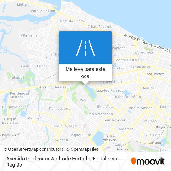 Avenida Professor Andrade Furtado mapa