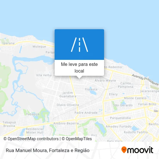 Rua Manuel Moura mapa