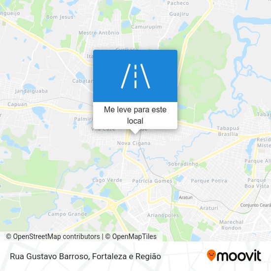 Rua Gustavo Barroso mapa