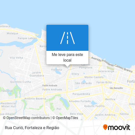Rua Curió mapa