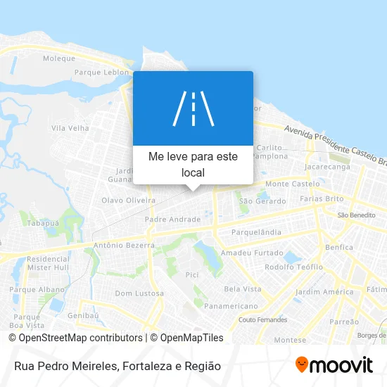 Rua Pedro Meireles mapa