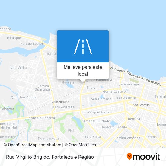 Rua Virgílio Brígido mapa