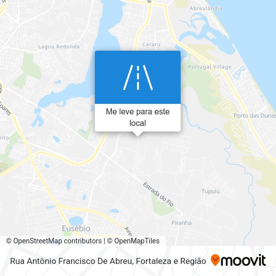 Rua Antônio Francisco De Abreu mapa