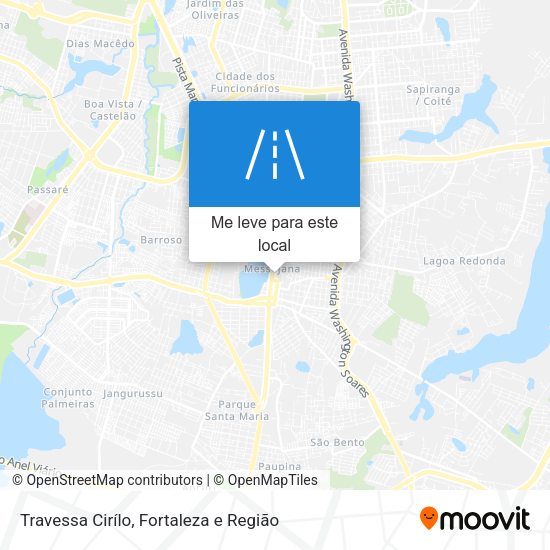 Travessa Cirílo mapa