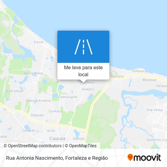 Rua Antonia Nascimento mapa