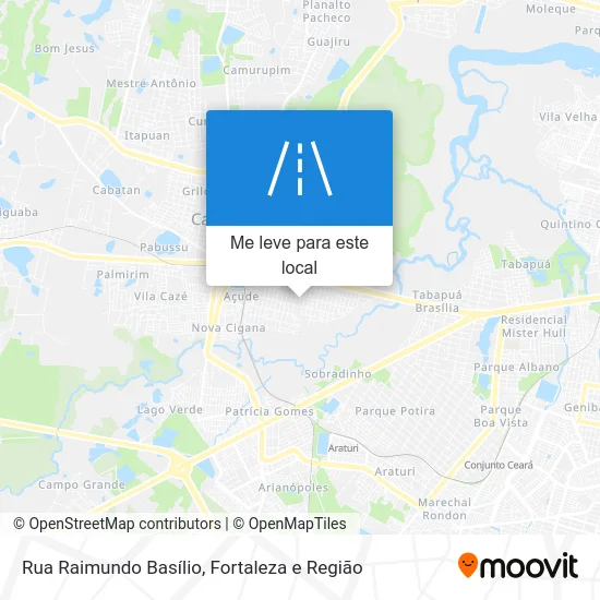Rua Raimundo Basílio mapa