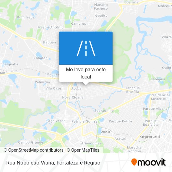 Rua Napoleão Viana mapa