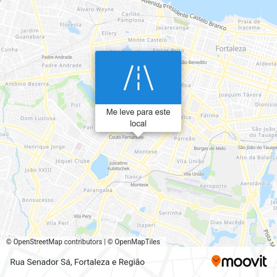 Rua Senador Sá mapa
