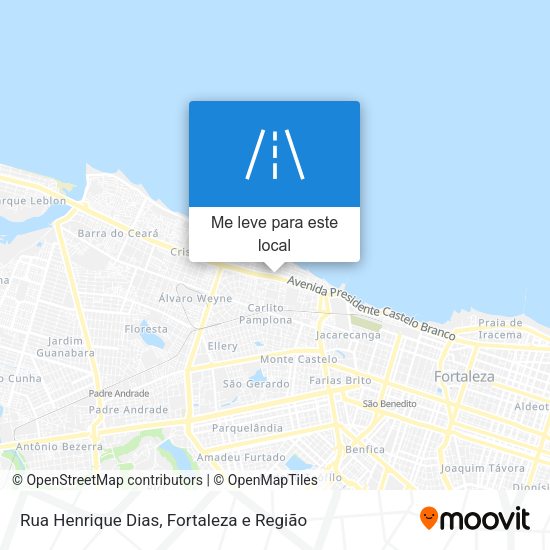 Rua Henrique Dias mapa