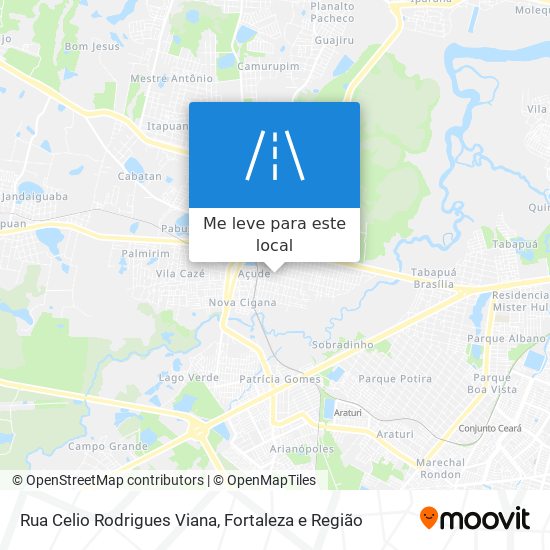 Rua Celio Rodrigues Viana mapa