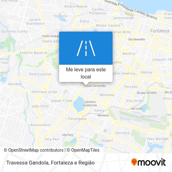 Travessa Gandola mapa