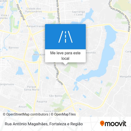 Rua Antônio Magalhães mapa