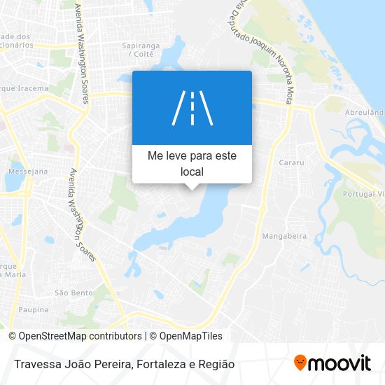 Travessa João Pereira mapa