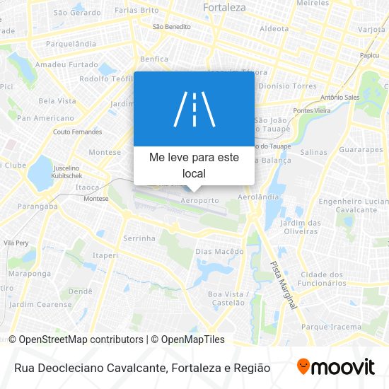 Rua Deocleciano Cavalcante mapa