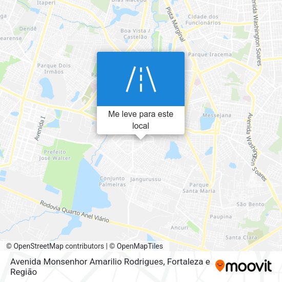 Avenida Monsenhor Amarilio Rodrigues mapa