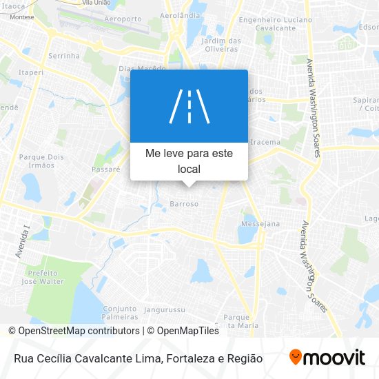 Rua Cecília Cavalcante Lima mapa